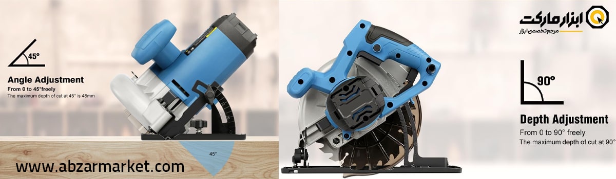 زاویه و عمق برش در اره دیسکی