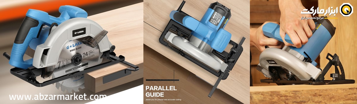 گونیا و خط برش در اره گرد بر