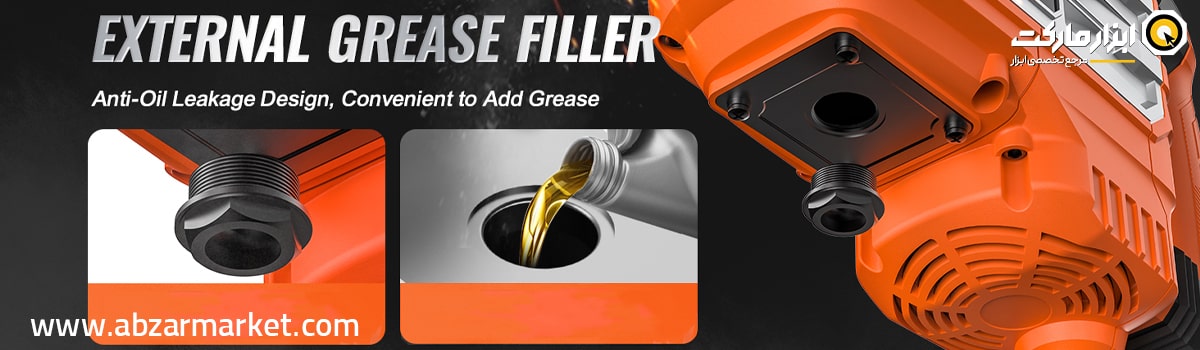 تفاوت روغن کاری چکش تخریب با گریس کاری