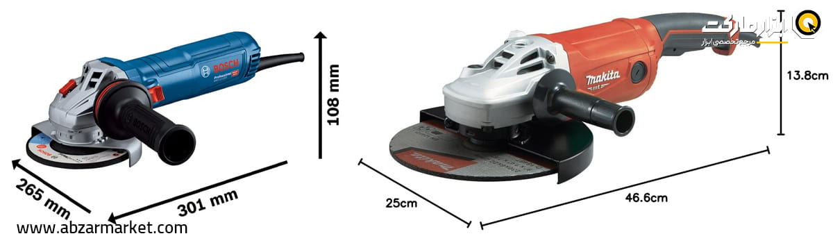 تفاوت فرز و مینی فرز از لحاظ ابعاد و وزن