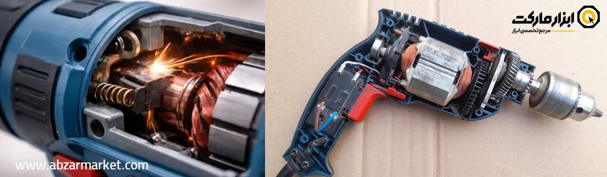 جرقه زدن دریل و خراب شدن زغال