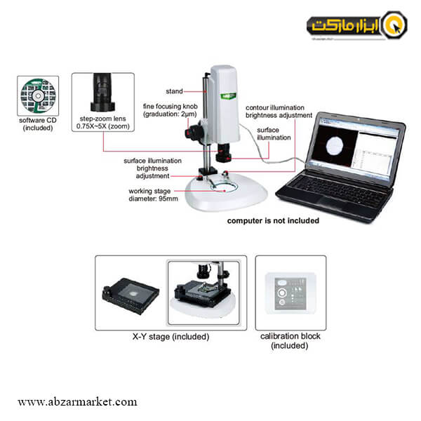 میکروسکوپ صنعتی دیجیتال اینسایز مدل ISD-A100