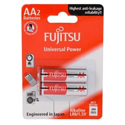 باتری قلمی فوجیتسو AA آلکالاین بسته 2 عددی مدل FUJ-0615-2