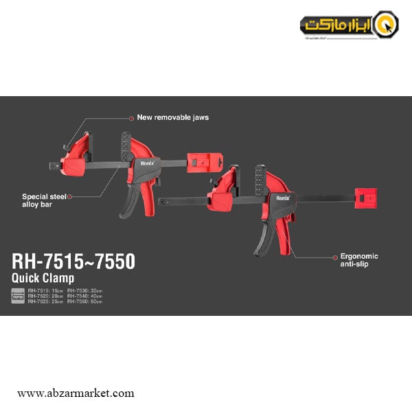 پیچ دستی فشاری رونیکس سوپر مدل RH-75