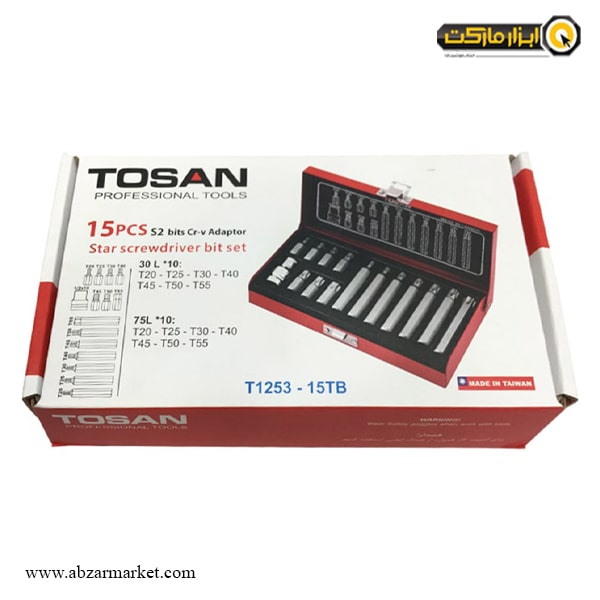 جعبه بیت ستاره ای توسن 15 عددی مدل T1253-15TB