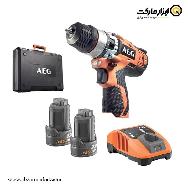 دریل شارژی چکشی AEG لیتیوم 12 ولت مدل BSB 12C2 LI-202C