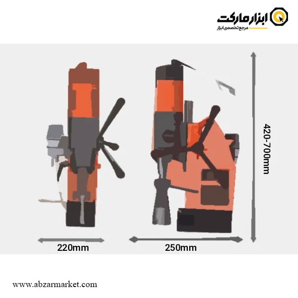 دریل مگنت قلاویز زن ای اس تی پرومکس 65 میلی متر مدل PRO/T65