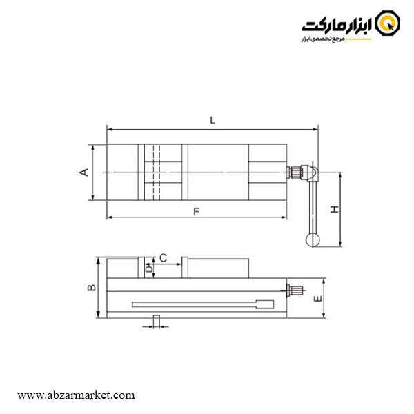 گیره دقیق دستگاه فرز ورتکس مدل VMC