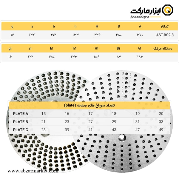 صفحه تقسیم ای اس تی پاور 200 میلی متر مدل BS2