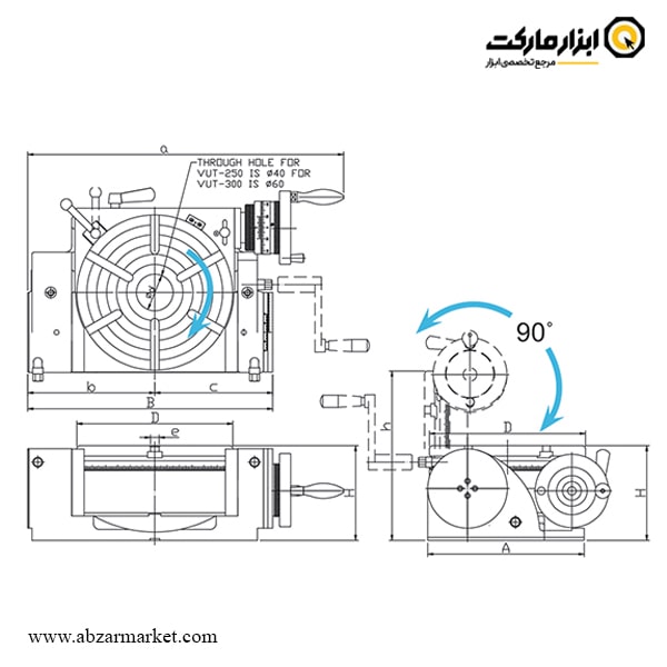 صفحه گردان سینوسی ورتکس 250 میلی متر مدل VUT-250