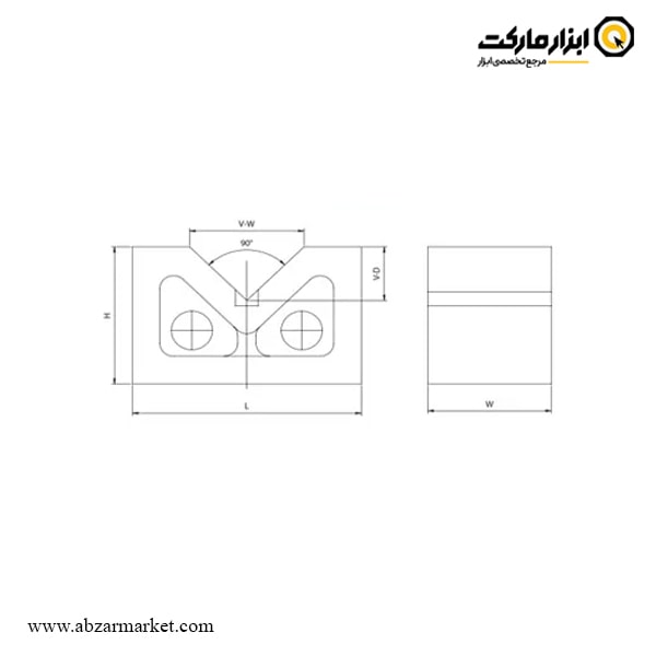 ست وی بلوک چدنی ورتکس مدل V-V