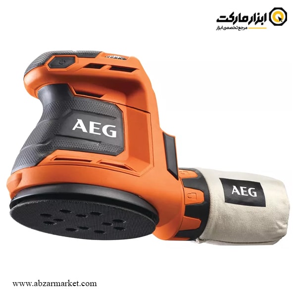 سنباده لرزان گرد AEG شارژی دیمر دار مدل BEX18-125-0 بدون باتری