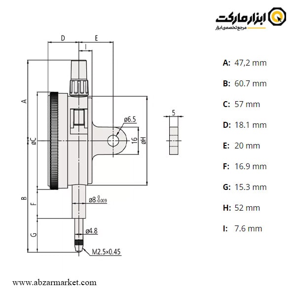 ساعت اندیکاتور میتوتویو مدل 2119A