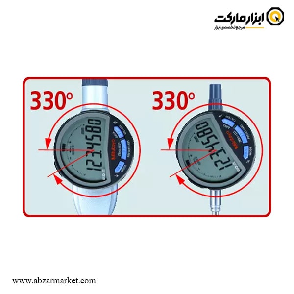 ساعت اندیکاتور میتوتویو دیجیتال و آنالوگ 25.4 میلی متر سه گام مدل 720-543 B