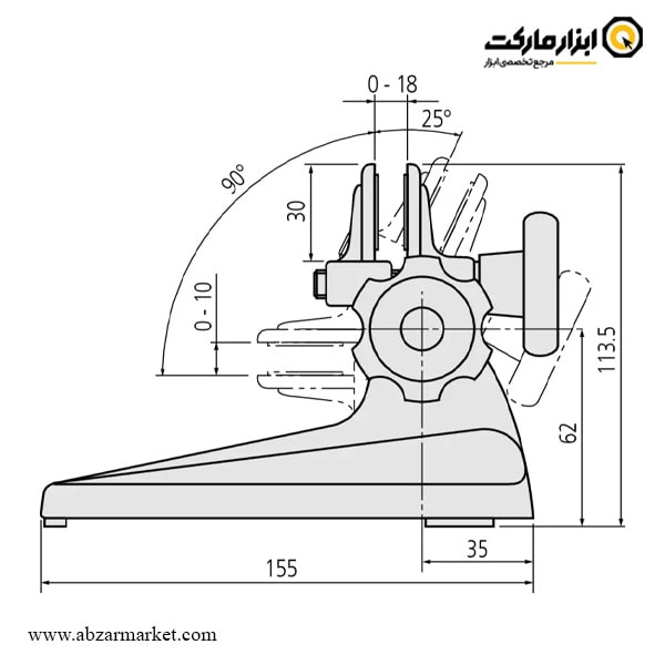 پایه میکرومتر میتوتویو مدل 101-156