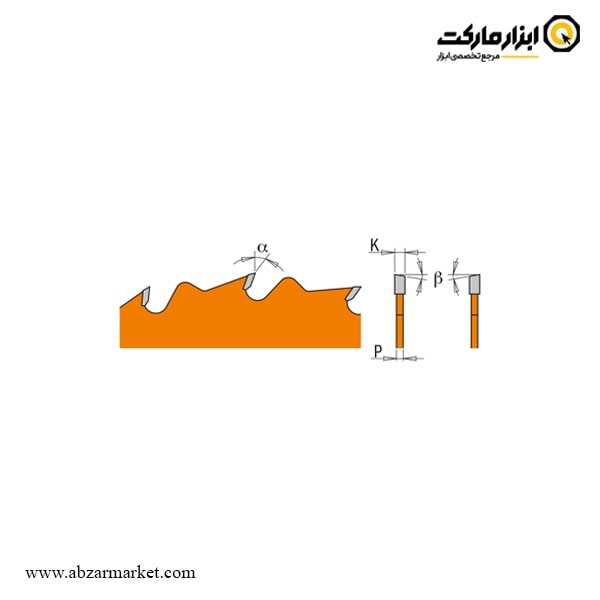 تیغ اره الماسه چوب بر سی ام تی 250x24 مدل 290.250.24m