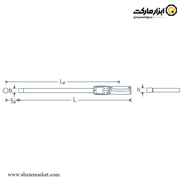 آچار ترکمتر دیجیتال اشتایویل 10-1 نیوتن سری خور 9x12 دوکاره مدل 714/1