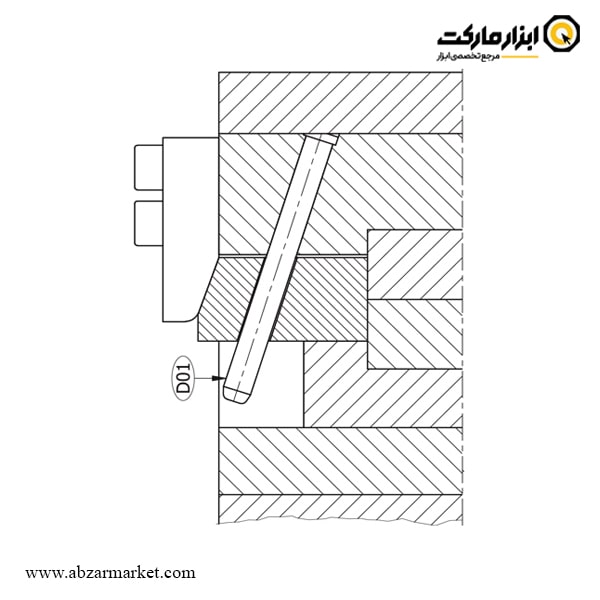 میل راهنما پین کج مدل D01