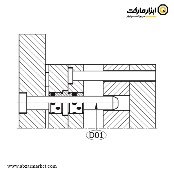 میل راهنما پین کج مدل D01