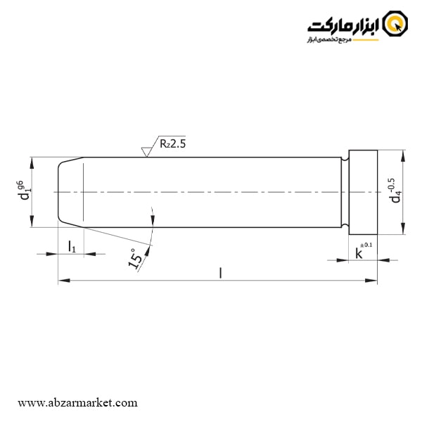 میل راهنما پین کج مدل D01