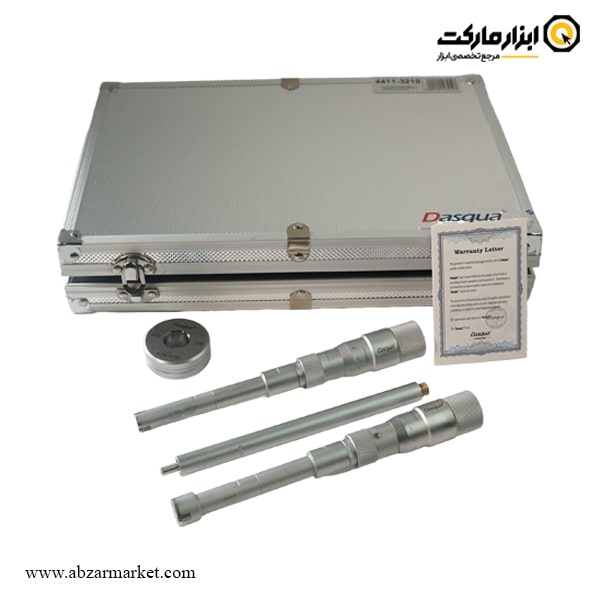 ست میکرومتر سه فک داسکوا 20-12 میلی متر داخل سنج مدل 3210-4411-H ست میکرومتر سه فک داسکوا 20-12 میلی متر داخل سنج مدل 3210-4411-H