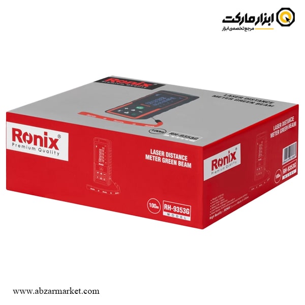 متر لیزری رونیکس نور سبز 100 متری مدل RH-9353G متر لیزری رونیکس نور سبز 100 متری مدل RH-9353G
