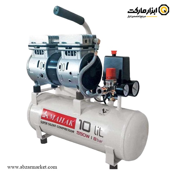 کمپرسور باد سایلنت محک 10 لیتری مدل HSU550-10L کمپرسور باد سایلنت محک 10 لیتری مدل HSU550-10L
