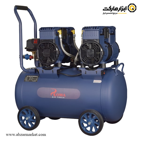 کمپرسور هوا سایلنت روما 50 لیتری سری پرایم مدل 2-1480X2F50 کمپرسور هوا سایلنت روما 50 لیتری سری پرایم مدل 2-1480X2F50