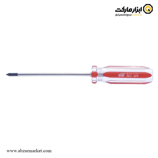 پیچ گوشتی چهارسو اسکای دسته کریستالی مدل + ST-71 پیچ گوشتی چهارسو اسکای دسته کریستالی مدل + ST-71