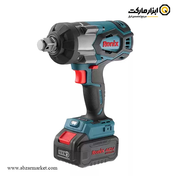 بکس شارژی رونیکس 3/4 اینچ براشلس 40 ولت مدل 40-8927 V بکس شارژی رونیکس 3/4 اینچ براشلس 40 ولت مدل 40-8927 V
