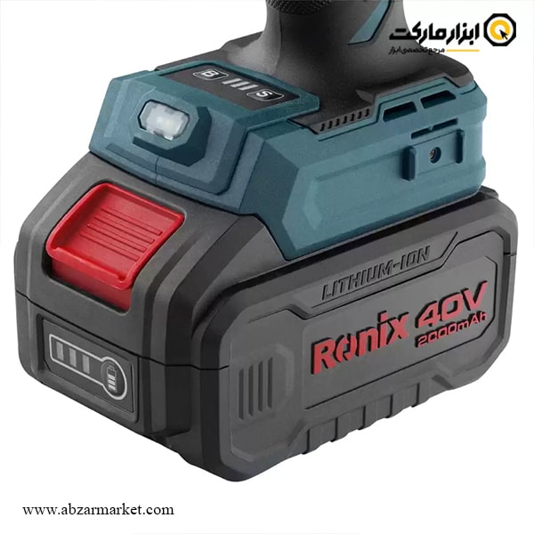 بکس شارژی رونیکس 3/4 اینچ براشلس 40 ولت مدل 40-8927 V بکس شارژی رونیکس 3/4 اینچ براشلس 40 ولت مدل 40-8927 V
