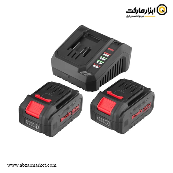 بکس شارژی رونیکس 3/4 اینچ براشلس 40 ولت مدل 40-8917 V بکس شارژی رونیکس 3/4 اینچ براشلس 40 ولت مدل 40-8917 V