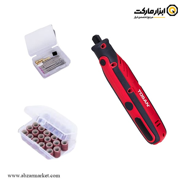 فرز مینیاتوری شارژی توسن 63 پارچه مدل 9301 فرز مینیاتوری شارژی توسن 63 پارچه مدل 9301