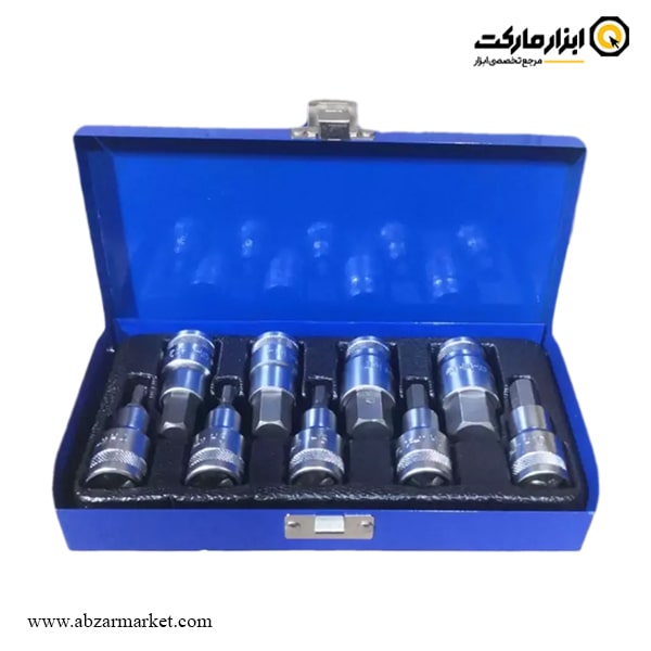 ست آلن بکسی شش گوش اسکای 9 پارچه 1/2 اینچ مدل ST-7129H ست آلن بکسی شش گوش اسکای 9 پارچه 1/2 اینچ مدل ST-7129H