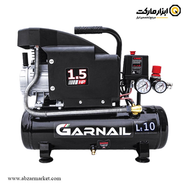 کمپرسور هوا گارنیل 10 لیتری مدل GAC02-1510 کمپرسور هوا گارنیل 10 لیتری مدل GAC02-1510