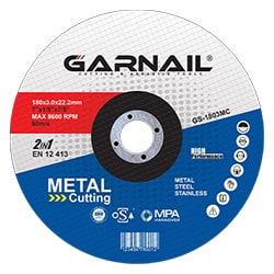 صفحه آهن و استیل بر گارنیل 180x3 میلی متر مدل GS-1803MC