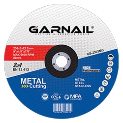 صفحه آهن و استیل بر گارنیل 230x3 میلی متر مدل GS-2303MC