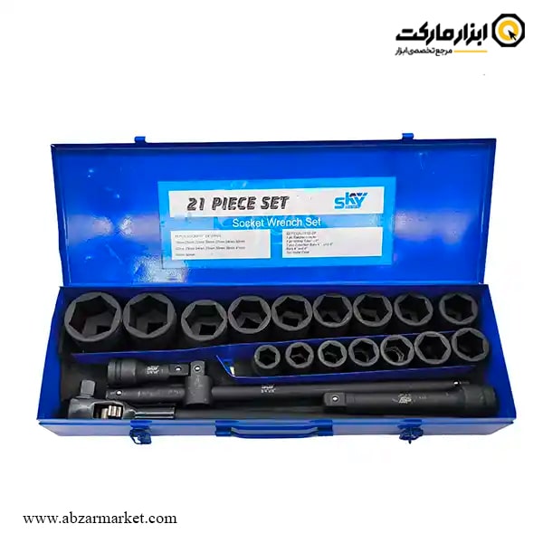 جعبه بکس اسکای 21 پارچه 3/4 اینچ مدل ST-SS21B جعبه بکس اسکای 21 پارچه 3/4 اینچ مدل ST-SS21B