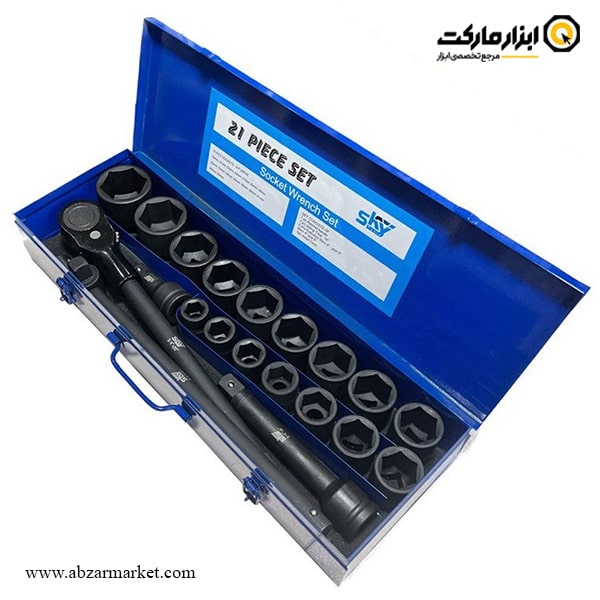 جعبه بکس اسکای 21 پارچه 3/4 اینچ مدل ST-SS21B جعبه بکس اسکای 21 پارچه 3/4 اینچ مدل ST-SS21B