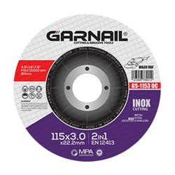 صفحه استیل بر مینی گارنیل 115x3 میلی متر مدل GS-1153OC