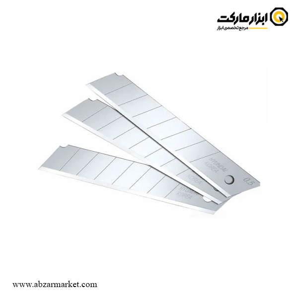 تیغ کاتر هیوندای 10 عددی مدل HT-8905 تیغ کاتر هیوندای 10 عددی مدل HT-8905