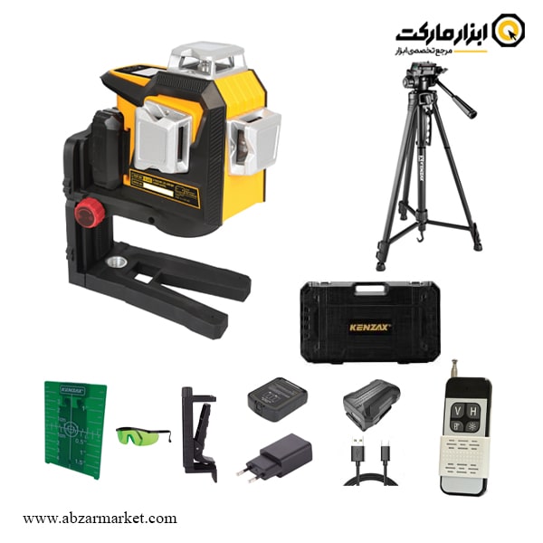 تراز لیزری کنزاکس 12 خط 360 درجه نور سبز ریموت دار با پایه مدل 1133P تراز لیزری کنزاکس 12 خط 360 درجه نور سبز ریموت دار با پایه مدل 1133P