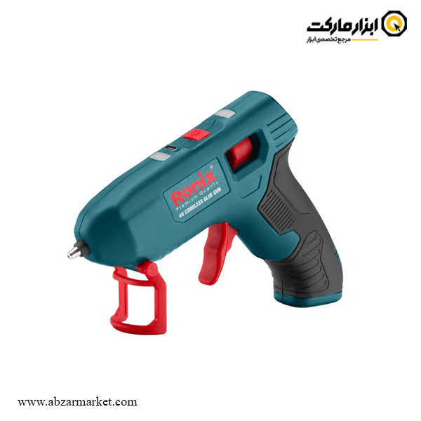 تفنگ چسب حرارتی شارژی رونیکس 20 وات مدل 8538 تفنگ چسب حرارتی شارژی رونیکس 20 وات مدل 8538