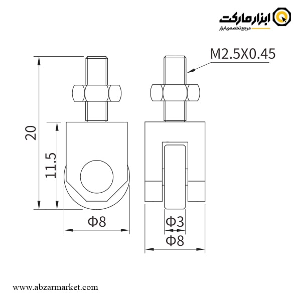 پراب غلطکی ساعت اندیکاتور داسکوا مدل 7901-5333 پراب غلطکی ساعت اندیکاتور داسکوا مدل 7901-5333