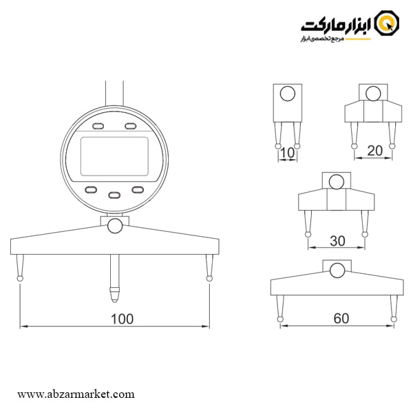 شعاع سنج دیجیتال داسکوا مدل 0005-5831 شعاع سنج دیجیتال داسکوا مدل 0005-5831