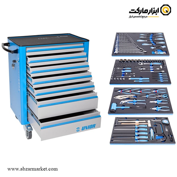 جعبه ابزار چرخ دار کشویی یونیور 127 پارچه مدل 940EV4 جعبه ابزار چرخ دار کشویی یونیور 127 پارچه مدل 940EV4