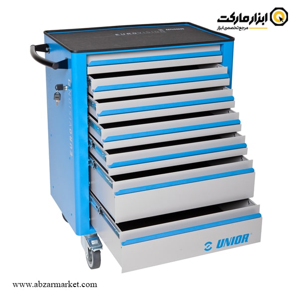 جعبه ابزار چرخ دار کشویی یونیور 127 پارچه مدل 940EV4 جعبه ابزار چرخ دار کشویی یونیور 127 پارچه مدل 940EV4