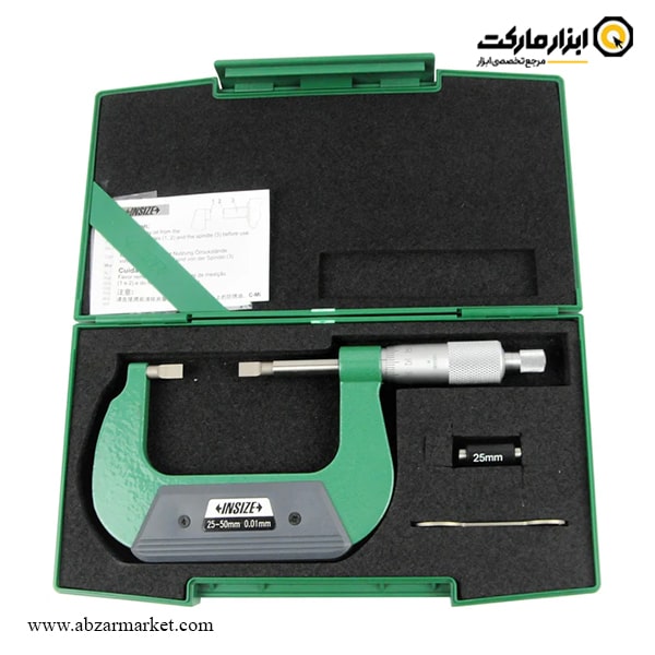 میکرومتر فک پیچ گوشتی اینسایز خارج سنج 50-25 میلی متر مدل 3232-50A میکرومتر فک پیچ گوشتی اینسایز خارج سنج 50-25 میلی متر مدل 3232-50A