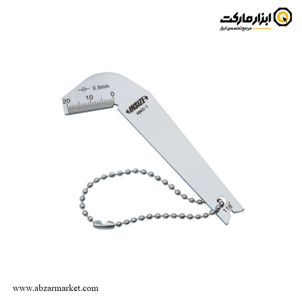 شابلون زاویه سنج مته اینسایز مدل 1-4843 شابلون زاویه سنج مته اینسایز مدل 1-4843