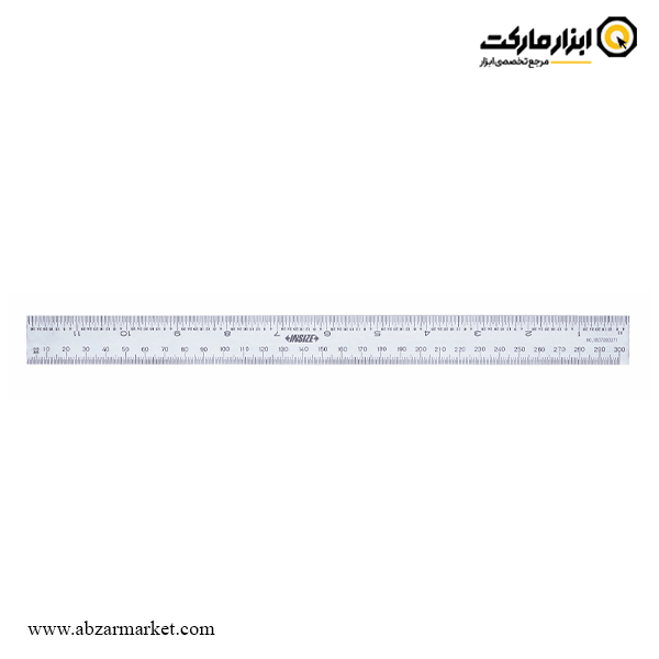 خط کش فلزی اینسایز 30 سانتی متر مدل 7113-300A خط کش فلزی اینسایز 30 سانتی متر مدل 7113-300A